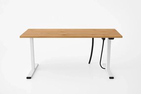 Biurko eCOMO 140x80cm dąb hickory z regulacją wysokości - powystawowe NOWY STYL