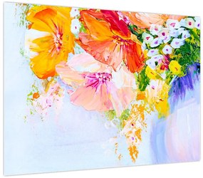 Obraz - Kwiaty, malarstwo (70x50 cm)