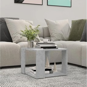 Stolik kawowy 40x40x30 cm drewno przetworzone białe