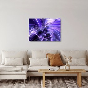 Obraz na szkle abstrakcji technicznej (70x50 cm)