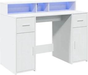 Biurko podświetlane 120 cm biały W6-N33