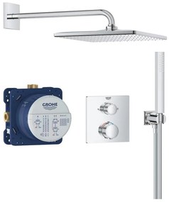 GROHE 34881000 - Podtynkowy system prysznicowy PRECISION 310 × 310 mm, błyszczący chrom