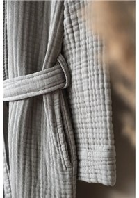 Szary szlafrok muślinowy w rozmiarze S/M Kimono – Foutastic
