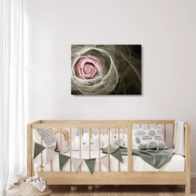 Obraz na szkle - Abstrakcyjny róż jasnoróżowy (70x50 cm)