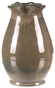Dzbanek ceramiczny szary, 18 x 20 x 28 cm, duży, 28 cm