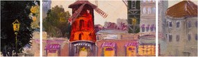 Obraz - Moulin Rouge, Paryż, Francja (170x50 cm)