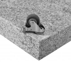 Mobilny stojak na parasole 140 kg - granitowy z kółkami