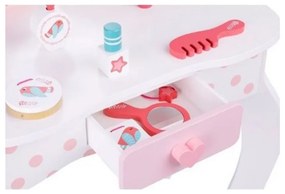 Tooky toy drewniana toaletka różowa z krzesełkiem