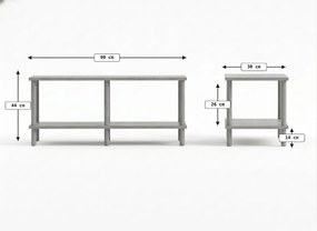 Szafka RTV SOLE 90 cm, antracyt