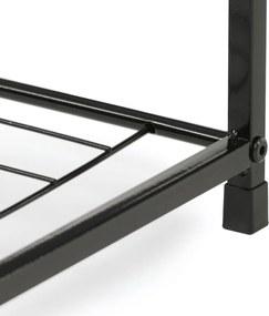 Półka na buty z 2 półkami, stare drewno