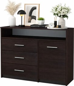 Komoda z szufladami i półkami do salonu wenge H0-Z41