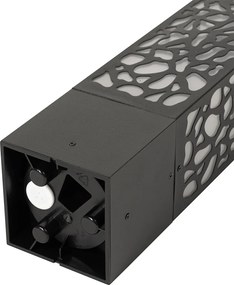 Nowoczesny słup ogrodowy czarny 40 cm IP44 - Nicole