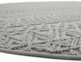 Dywan nowoczesny Helix Boho szary koło 200 cm x 200 cm