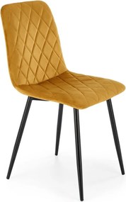 Pikowane krzesło do jadalni K525 Halmar z tkaniny velvetowej