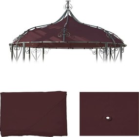 Wymiana pokrycia dachu pergoli Cabrera,  Czerwono-brązowy