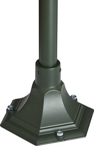 Klasyczny lampion ogrodowy ciemnozielony 135 cm IP44 - Berta