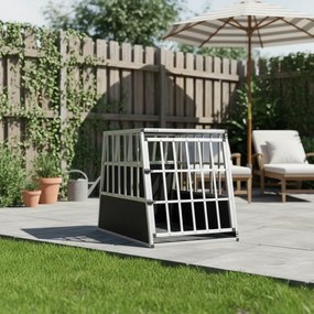 Transporter dla psa BRUNO, 66x90x72cm, srebrna/czarna Jurhan