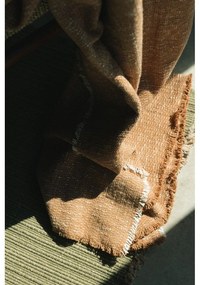 Bawełniany koc w kolorze ochry 130x180 cm Handloom – Lorena Canals
