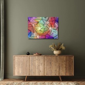 Obraz - Abstrakcja wielokątna (70x50 cm)
