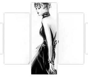 Obraz - Ilustracja mody (125x70 cm)