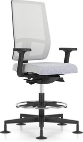Obrotowy hoker do biura z siatkowym oparciem X-Line Counter Swivel Chair Mesh