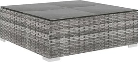 Szaro-kremowy 9-częściowy wypoczynkowy zestaw do ogrodu S5-H08