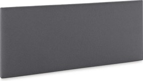 Kolumna Głowica łóżka Aura pokryta tkaniną w kolorze ciemnoszarym 160x60 cm