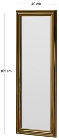 Lustro Smooth Gold 40 x 105 cm