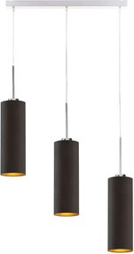 Lampa wisząca z podłużnymi kloszami na stalowym stelażu - Z7-Z39