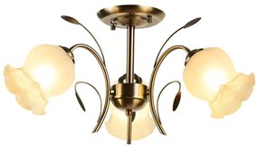 Brilagi - Żyrandol natynkowy FLORA 3xE27/60W/230V brąz