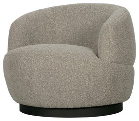 Jasnoszary obrotowy fotel Wolly – WOOOD