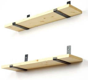 Półka Lam008 Black and Oak
