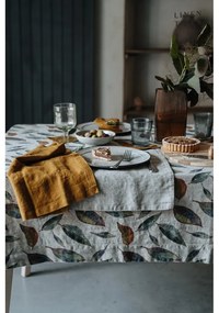Lniany obrus 140x140 cm Golden Fall – Linen Tales