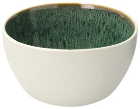 Biało-zielona kamionkowa miska 400 ml Gastro White/Green – Bitz