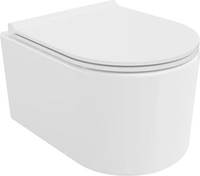 Mexen Sofia miska wc Rimless Tornado z deską wolnoopadającą slim, duroplast, biała połysk - 30540500T