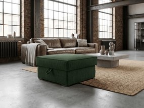 Taboret SMART COSARO XL z miejscem do przechowywania 71x71 cm, ciemnozielony