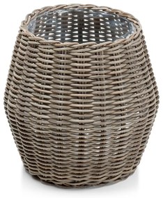 Doniczka ogrodowa ze sztucznego rattanu Bonami Essentials Grande Fiore
