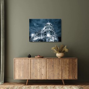 Obraz na szkle - architektura w ciemności (70x50 cm)