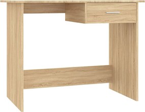 Proste biurko z jedną szufladą dąb sonoma C6-S30