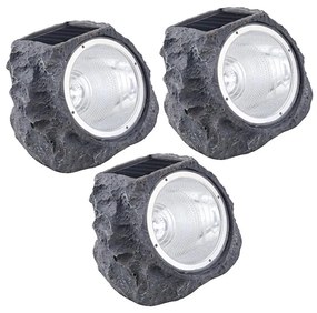Eglo 48505 - ZESTAW 3x LED Lampa solarna 3xLED/0,06W 600 mAh