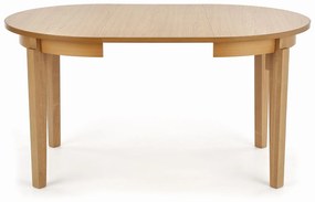 SORBUS stół rozkładany 100-200/100/77, dąb miodowy owalny okrągły 4/8 osobowy