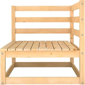 Modułowy zestaw mebli ogrodowych 8 elementów z litego naturalnego drewna sosnowego, styl nowoczesny, bez schowka