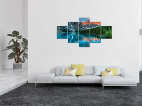 Obraz turkusowego jeziora (125x70 cm)