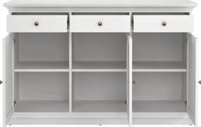 Komoda pokojowa Paris 3+3, kolor biały mat