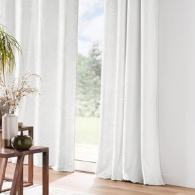 Biała aksamitna zasłona 135x260 cm Eva – douceur d'intérieur