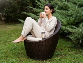 Krzesło ogrodowe MODICO brązowy technorattan