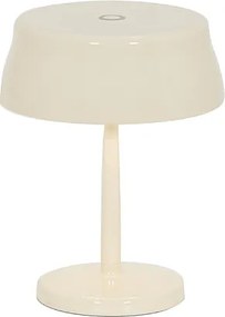 Lampa stołowa LED Saffron SISTER LIGHT MINI Wi-Fi Smart w kolorze kości słoniowej, ładowalna i ściemnialna