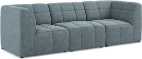 Niebieska sofa z materiału bouclé 255 cm Aloha – Makamii
