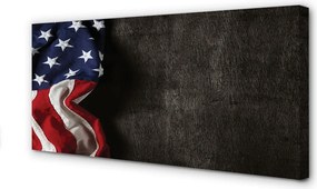 Obraz drukowany na płótnie Flaga Ameryki