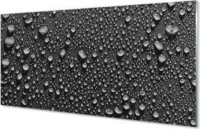 Szklany Panel Kryształowe Krople Wody
